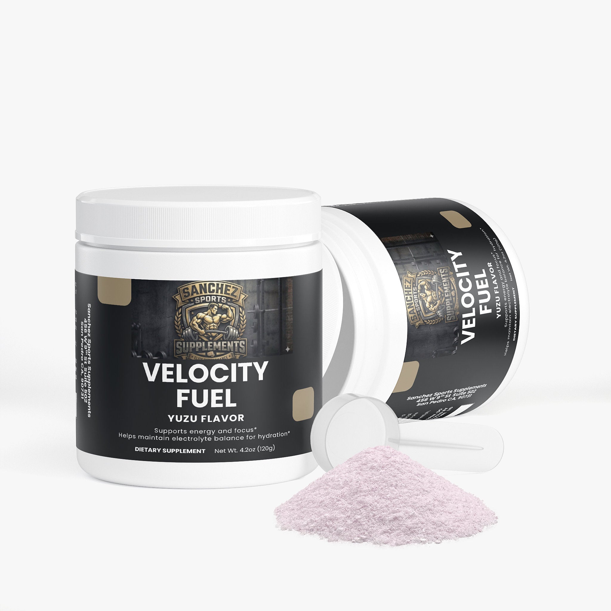 Sugar Free Energy Powder Supplement - Yuzu Flavor | Pre-Workout Energy Drink Mix