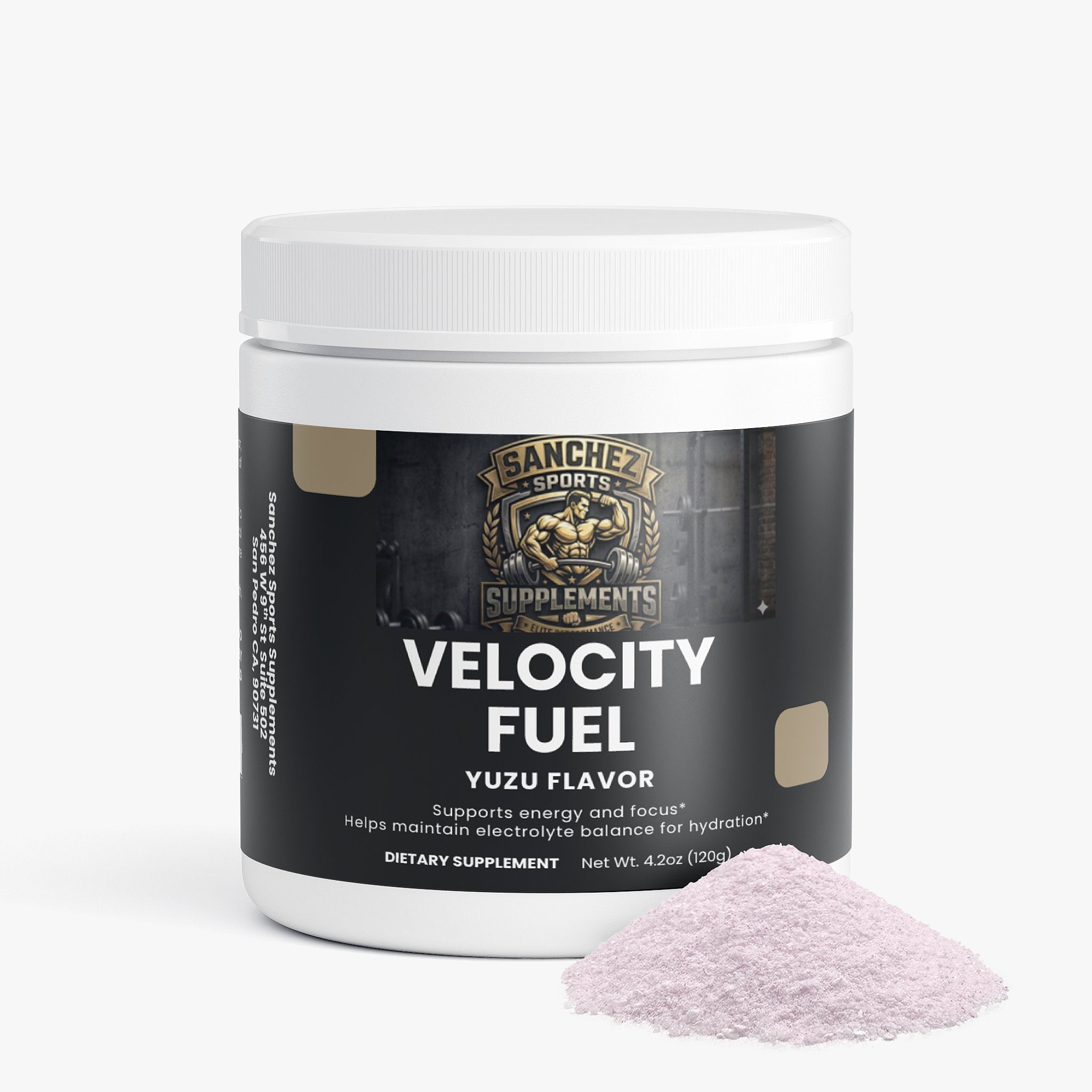 Sugar Free Energy Powder Supplement - Yuzu Flavor | Pre-Workout Energy Drink Mix