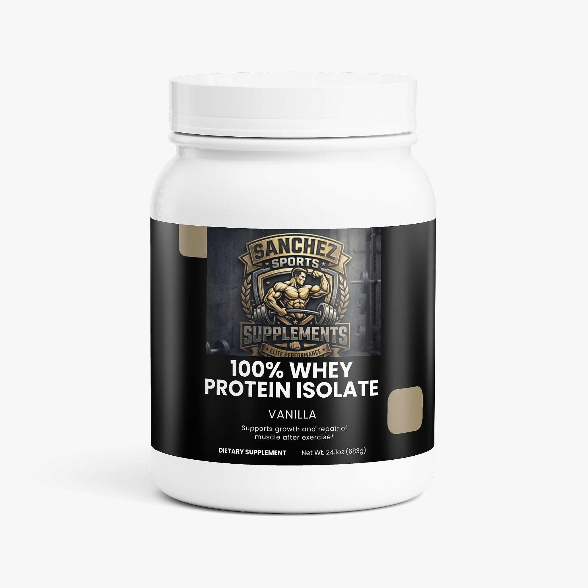 Pure Whey Protein Isolate Vanilla | Fast-Absorbing Muscle Building Protein Powder