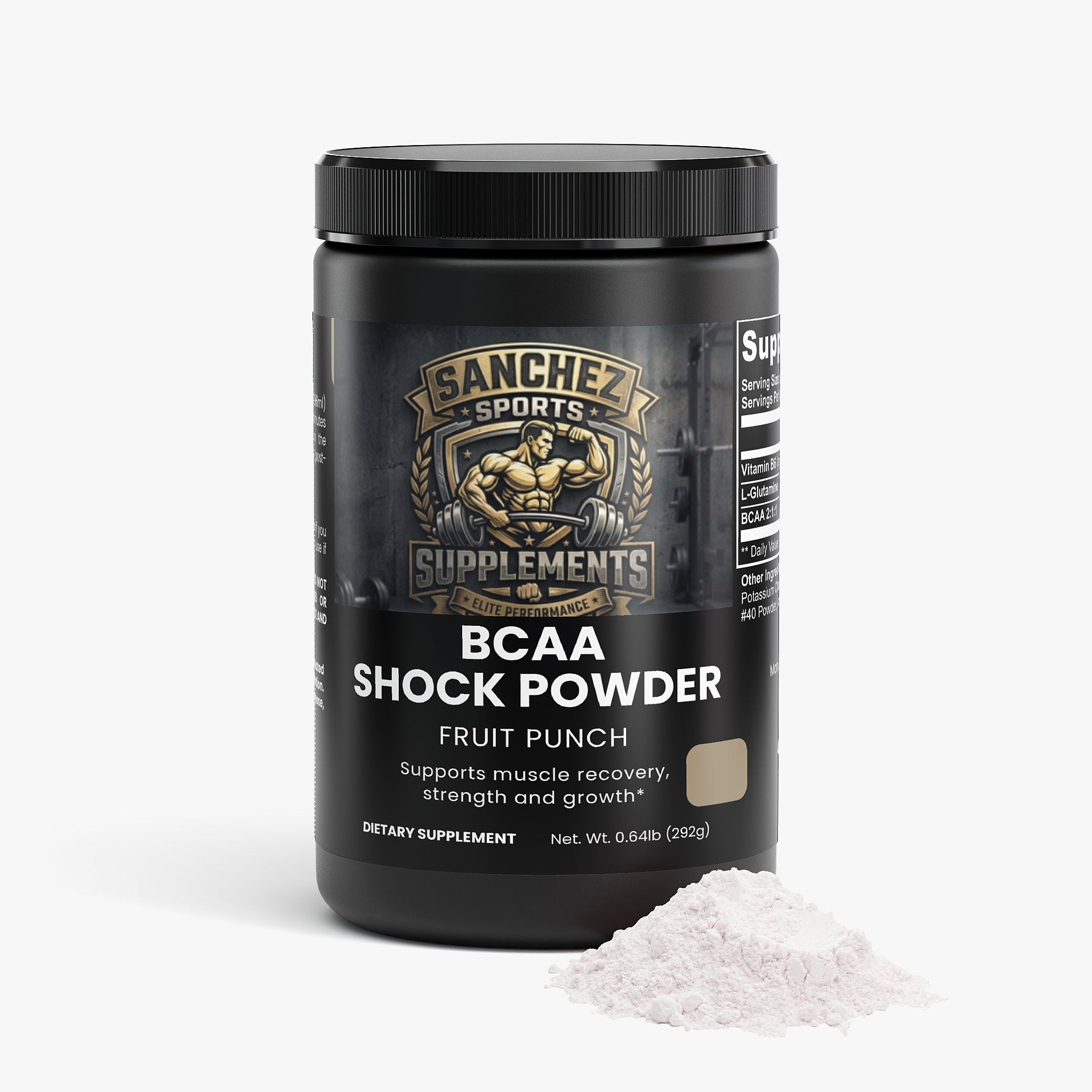 BCAA Powder Fruit Punch | 5000mg BCAAs + Glutamine for Muscle Recovery & Lean Muscle