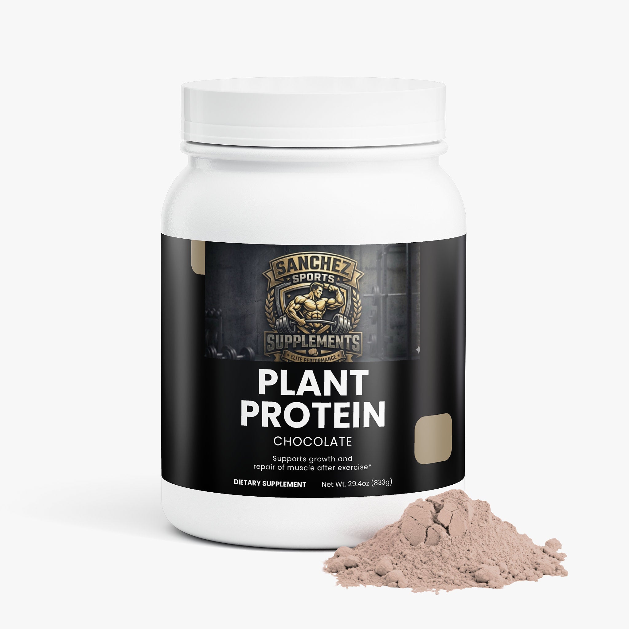 Vegan Plant Protein Powder Chocolate | 20g Protein | Dairy-Free Muscle Support