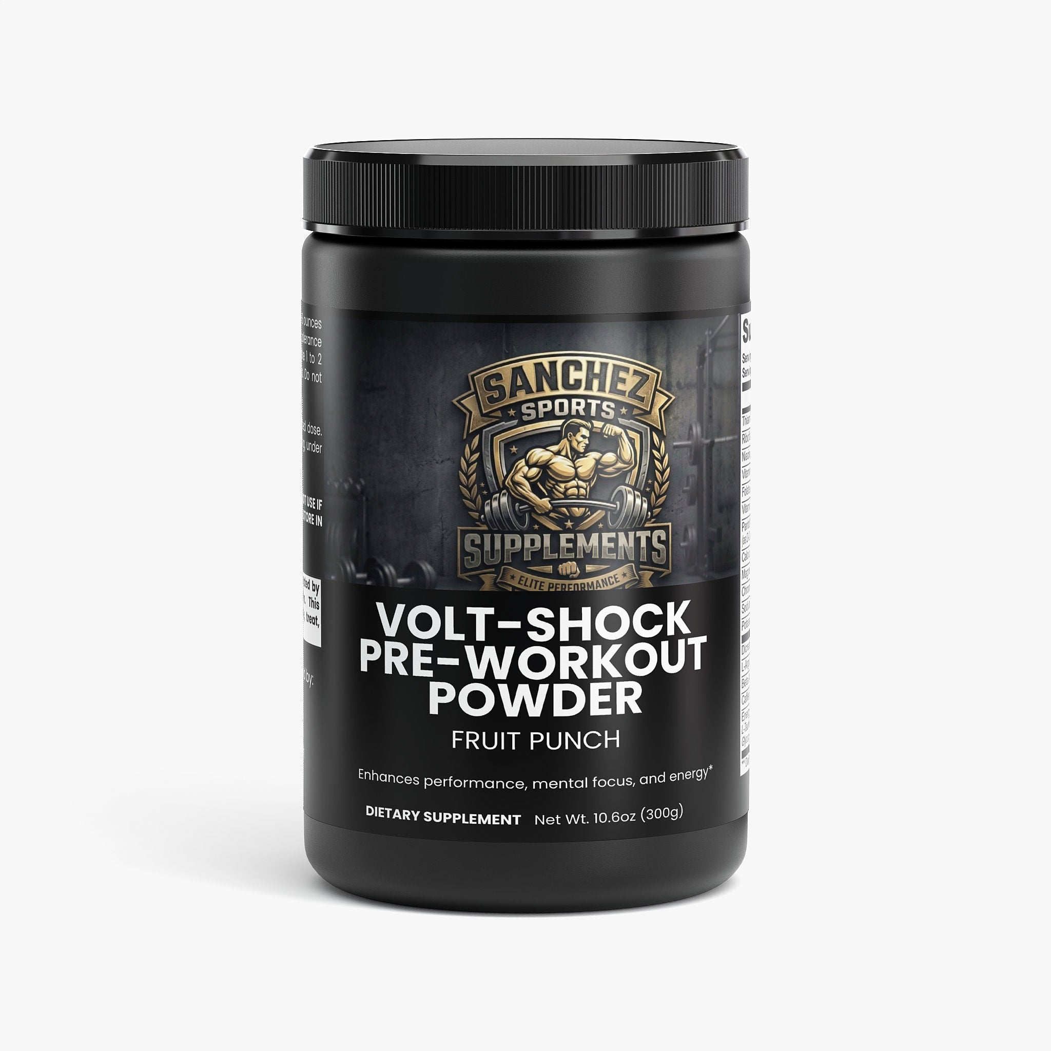 Nitric Shock pre workout powder fruit punch pump energy endurance supplement Sanchez Sports Supplements
