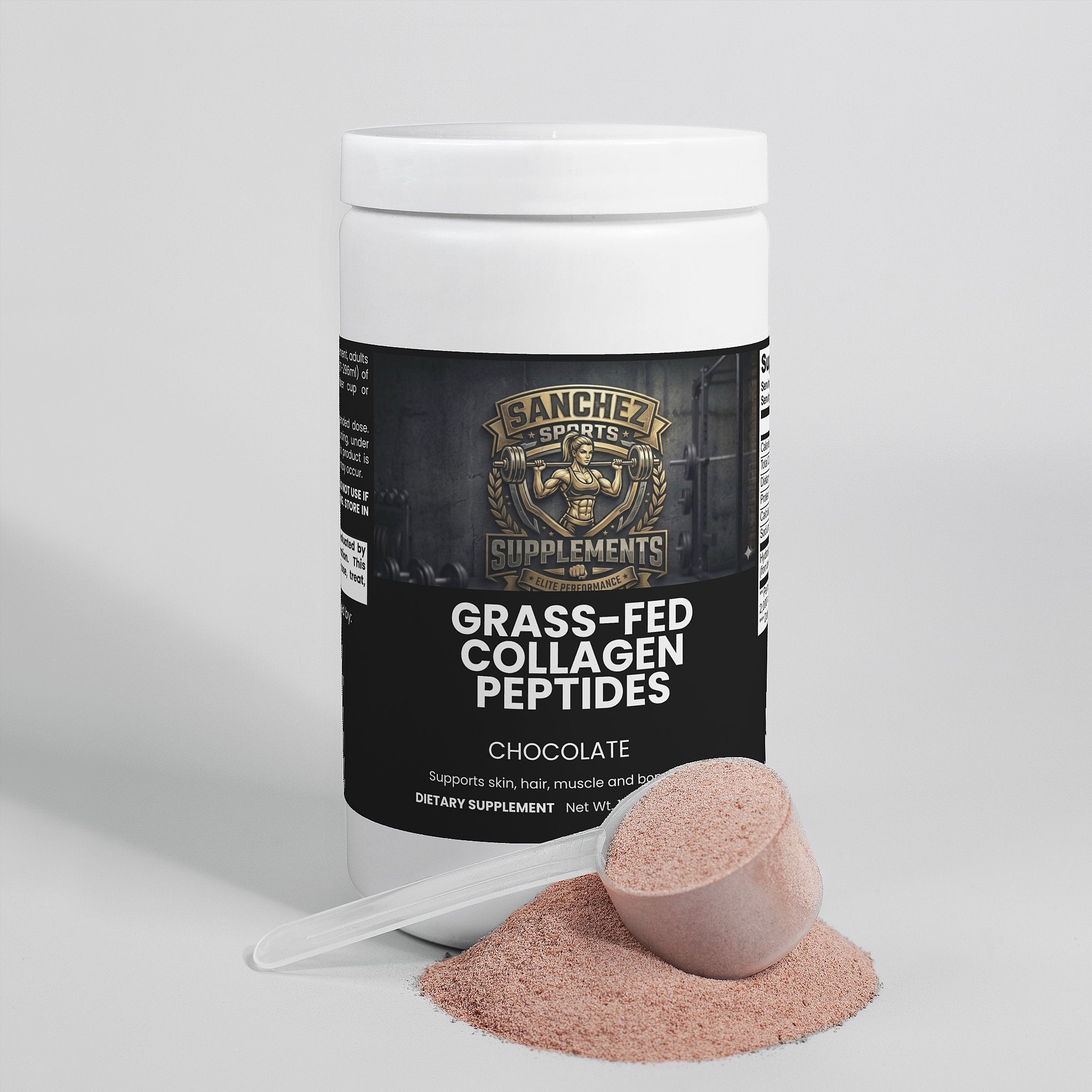 Grass-fed collagen chocolate powder skin hair nails supplement Long Beach CA
