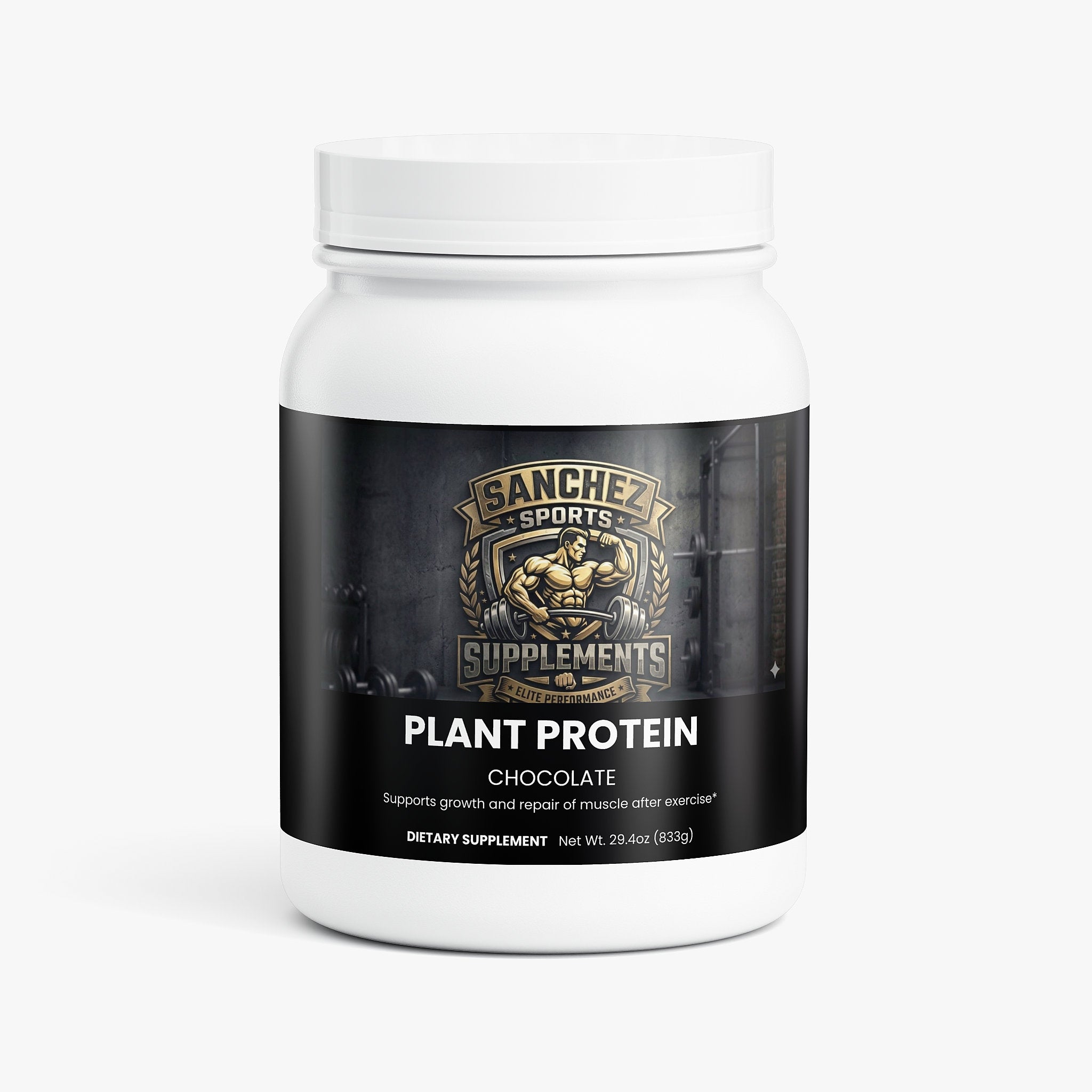 Vegan plant protein powder chocolate 20g dairy free muscle support Sanchez Sports Supplements