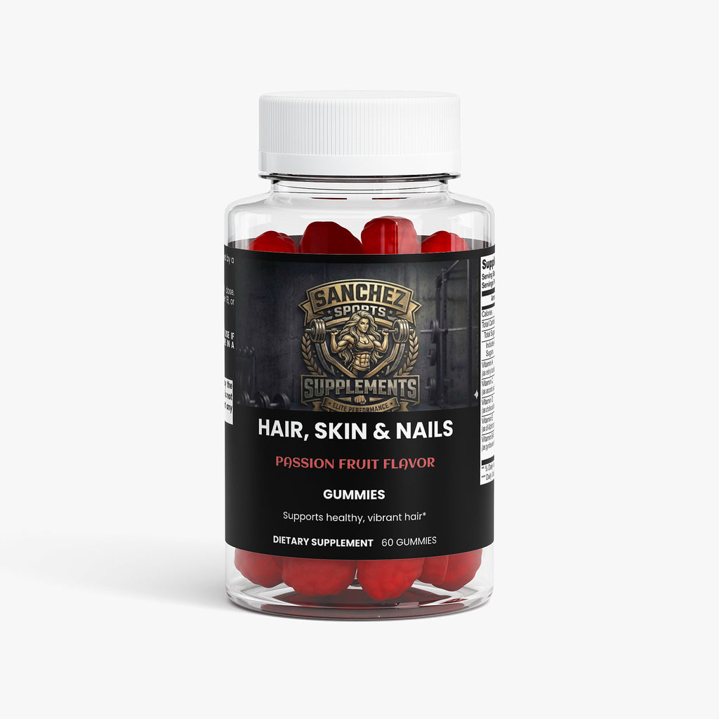 Hair skin nails gummies biotin collagen vitamin beauty supplement Sanchez Sports Supplements