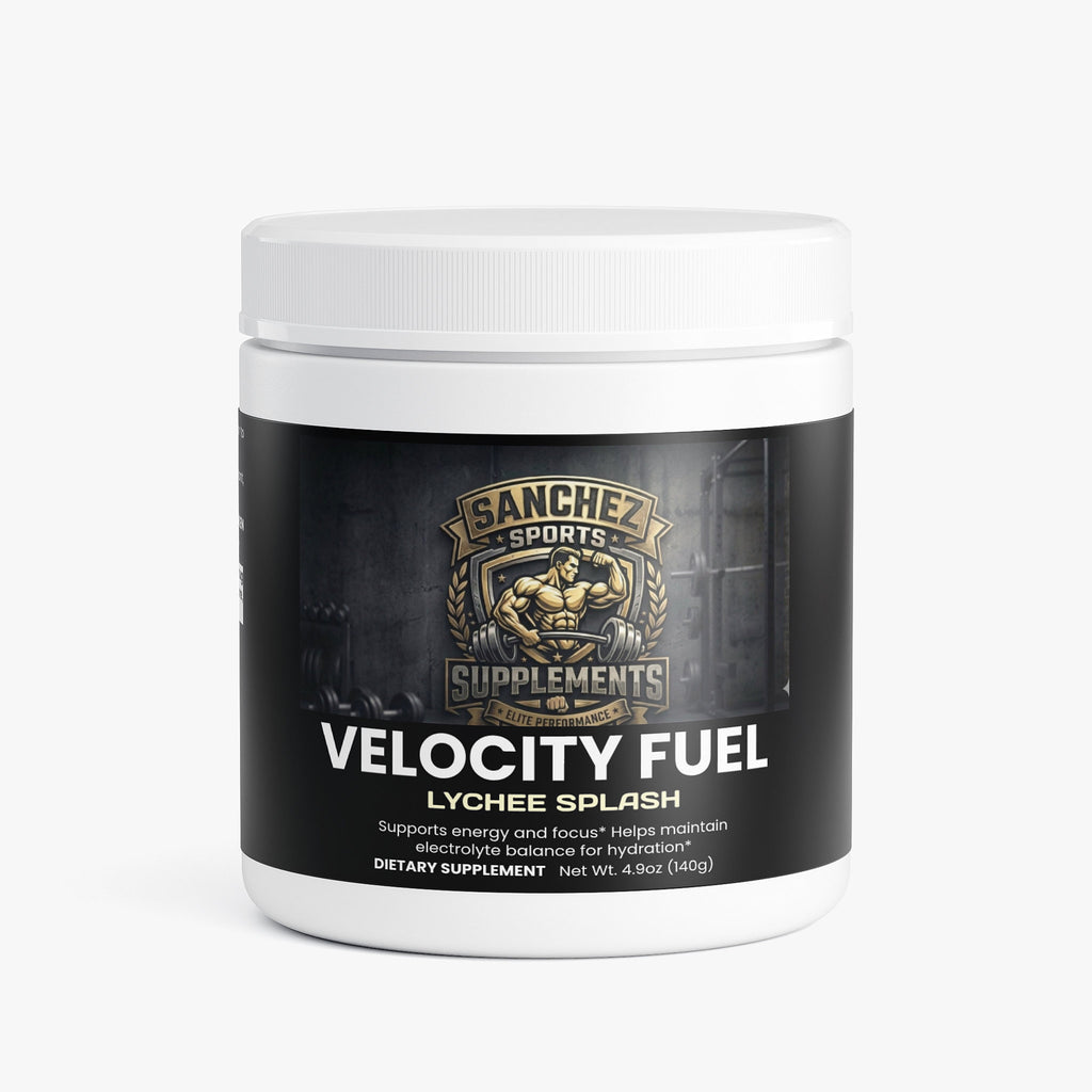 Velocity Fuel Lychee Splash sugar free energy drink powder Sanchez Sports Supplements