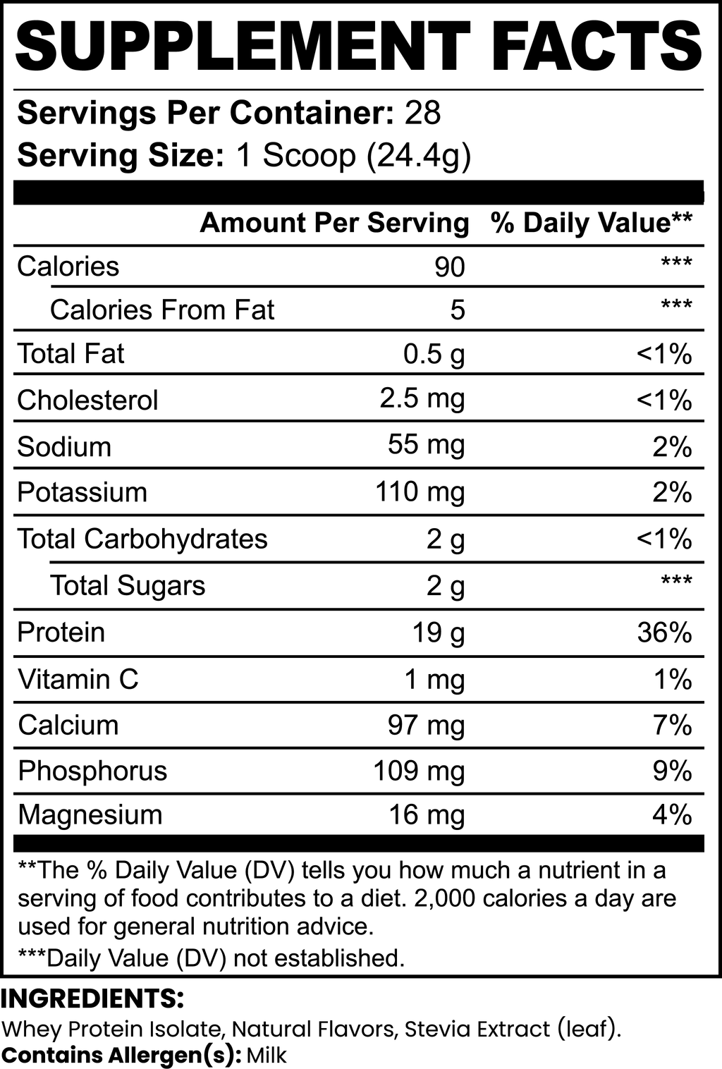 Pure Whey Protein Isolate Vanilla | Fast-Absorbing Muscle Building Protein Powder