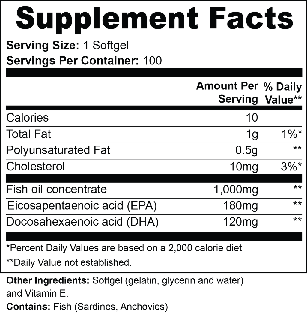 Omega-Complete EPA 180mg + DHA 120mg