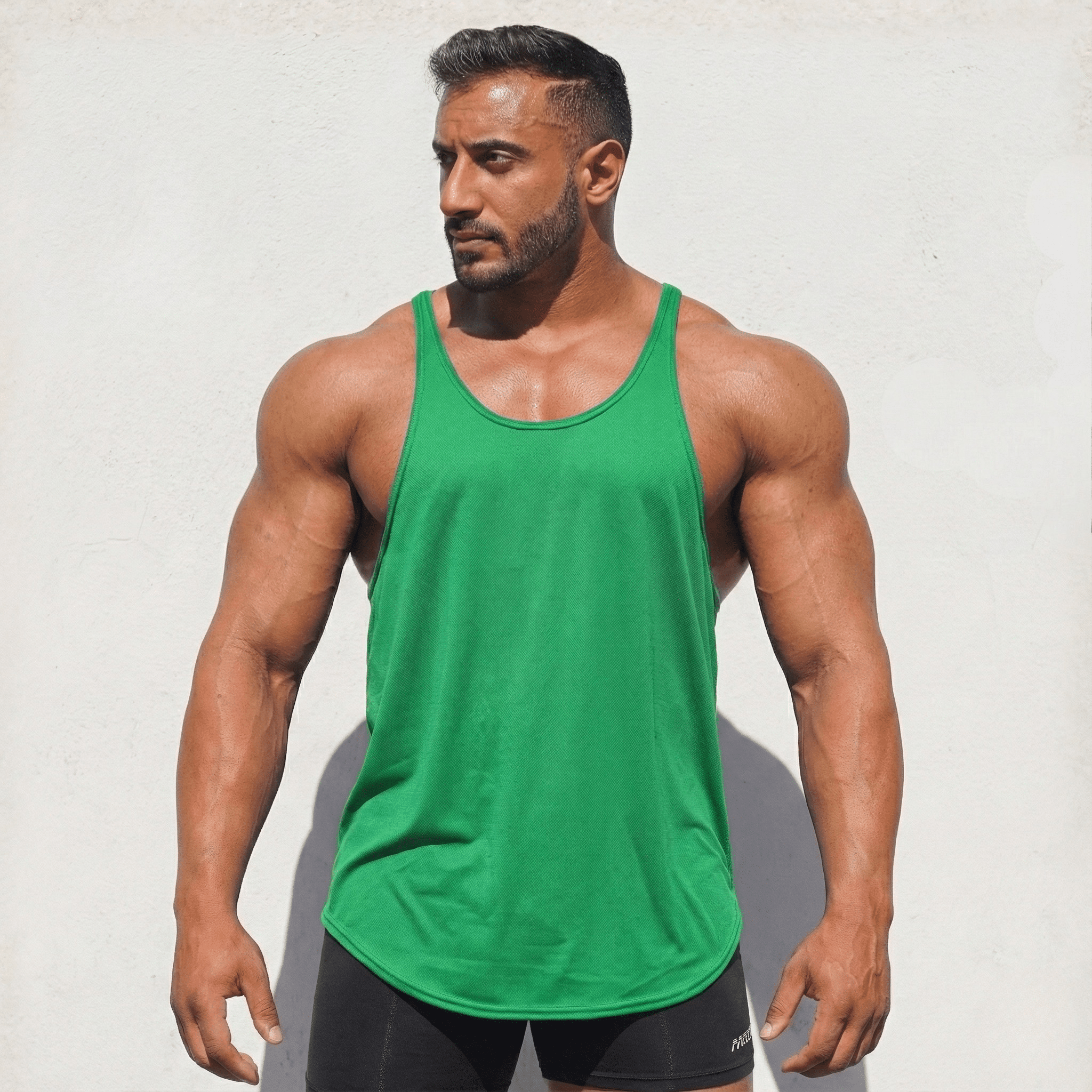 Stringer Tank Top - Sanchez Sports Supplements green front